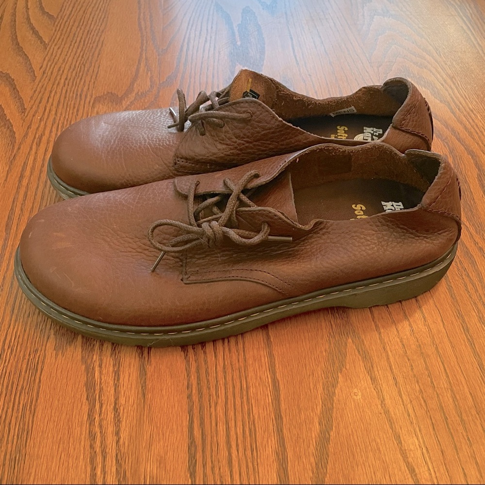 Dr Martens Bexley Mens Brown Leather Shoes Size 13